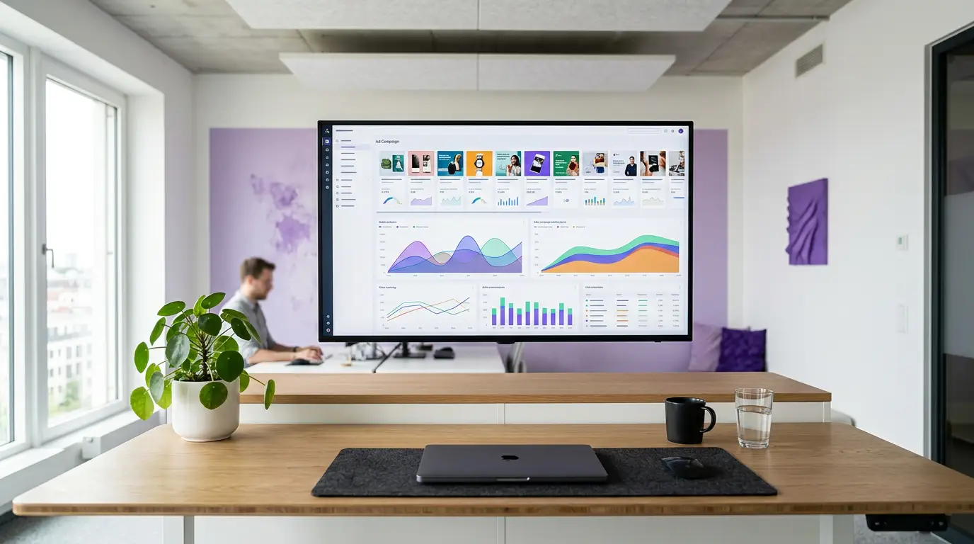 Tableau de bord de campagne Google Ads piloté par une agence.