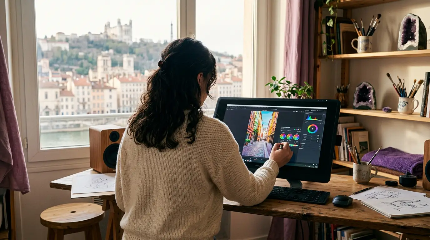 Création de publicités TikTok par IA à Lyon, sans tournage, par Externam Studio
