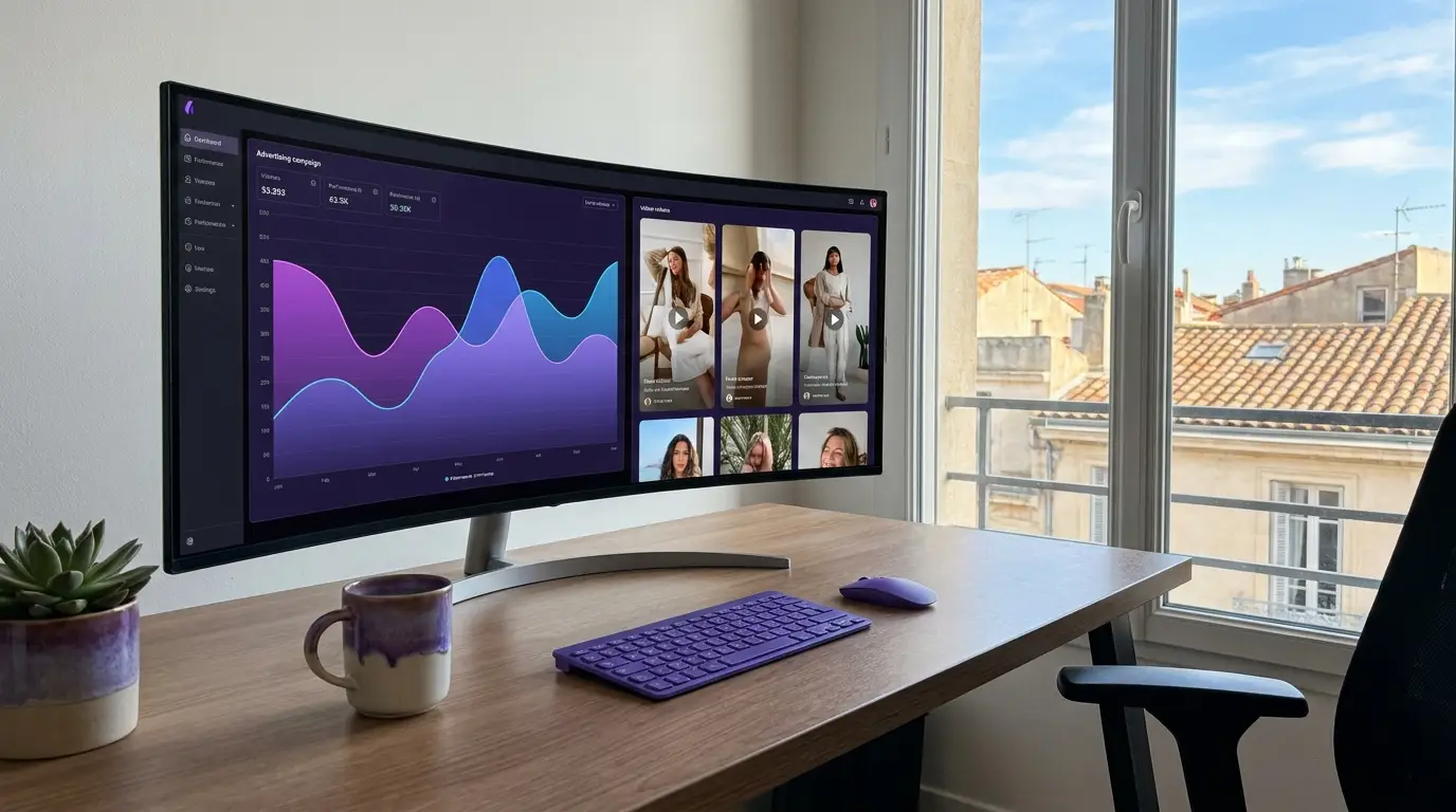 Création de publicités TikTok par IA à Montpellier, sans tournage, par Externam Studio