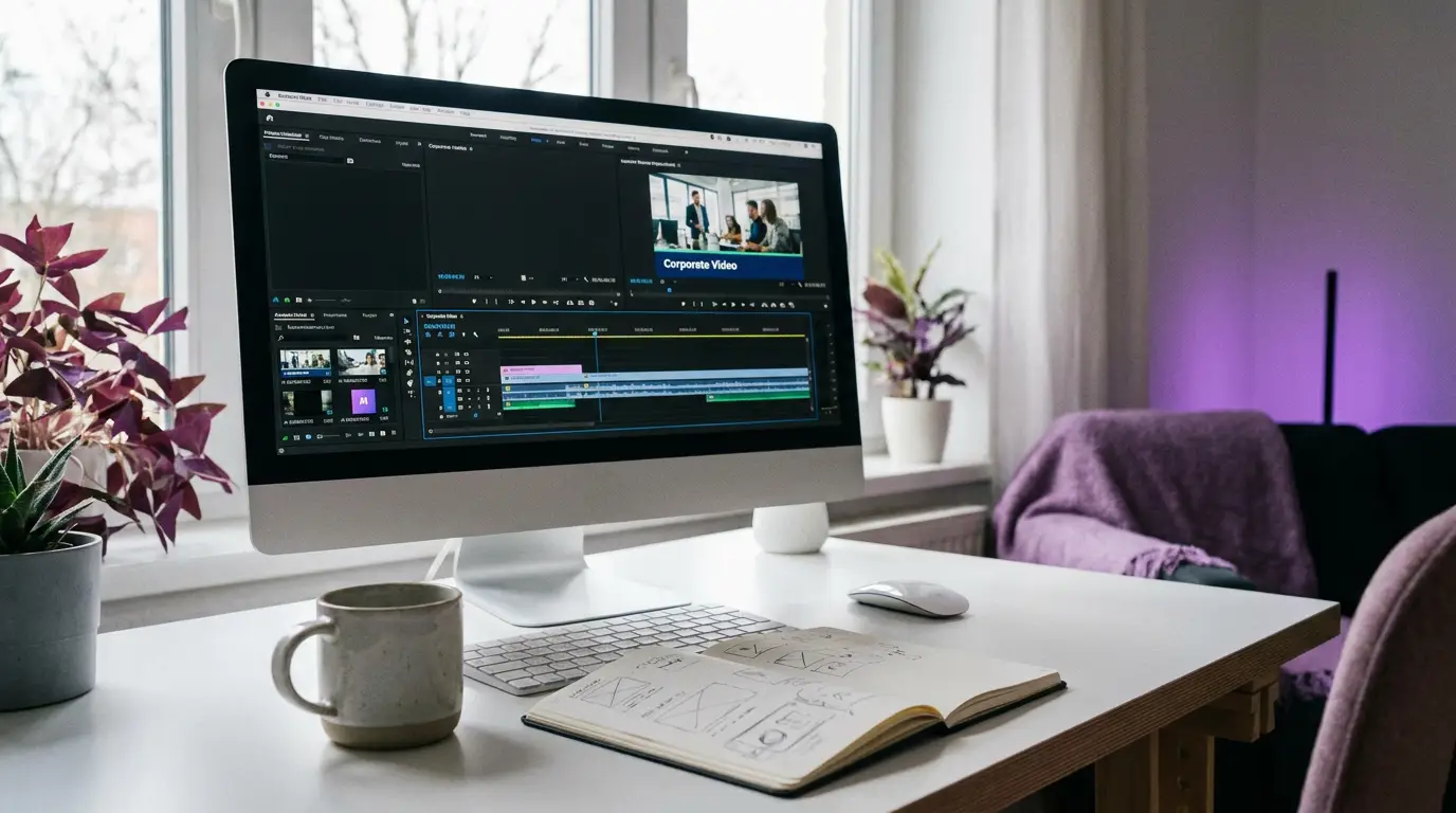 Vidéo d'entreprise générée par IA, sans tournage, par Externam Studio