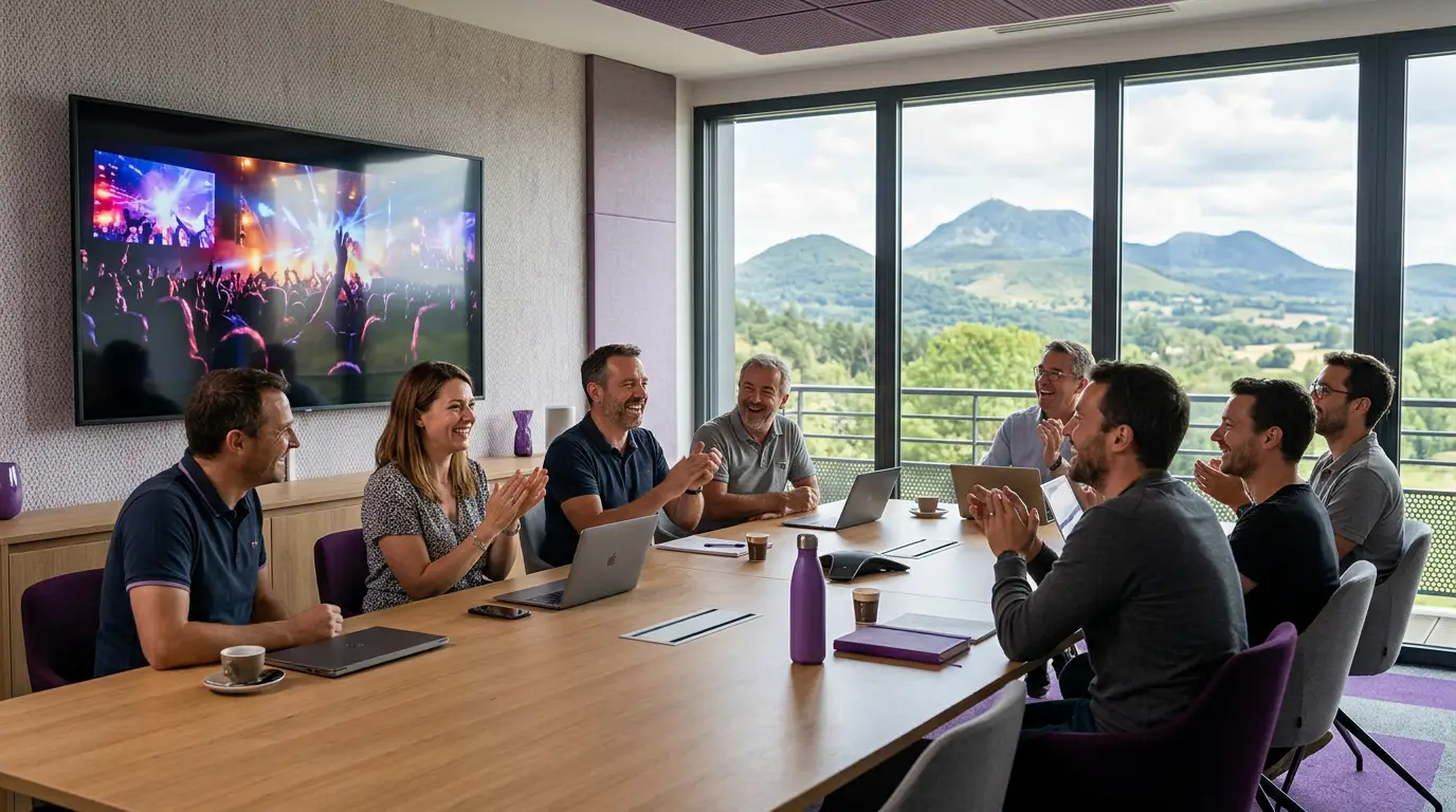 Film d'événement produit par IA à Clermont-Ferrand, sans captation caméra, par Externam Studio