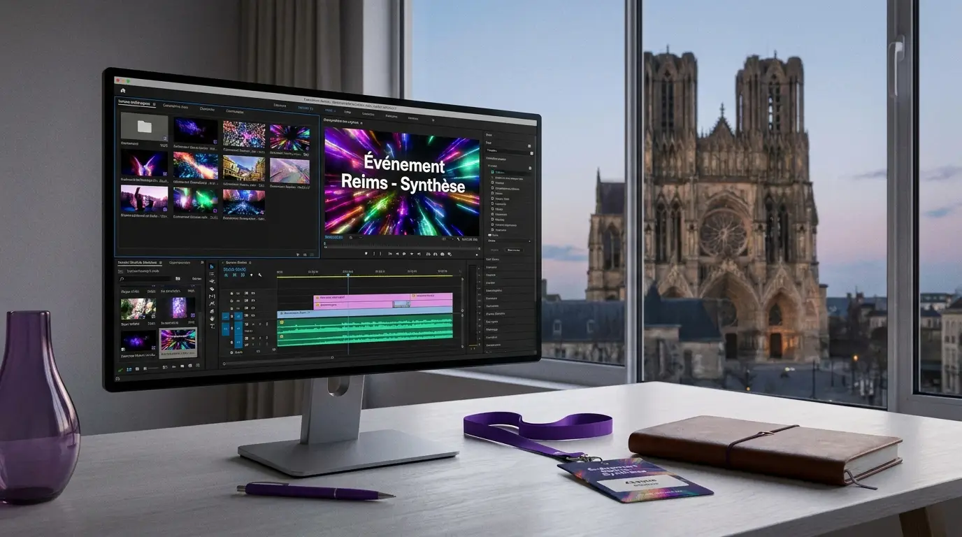 Film d'événement produit par IA à Reims, sans captation caméra, par Externam Studio