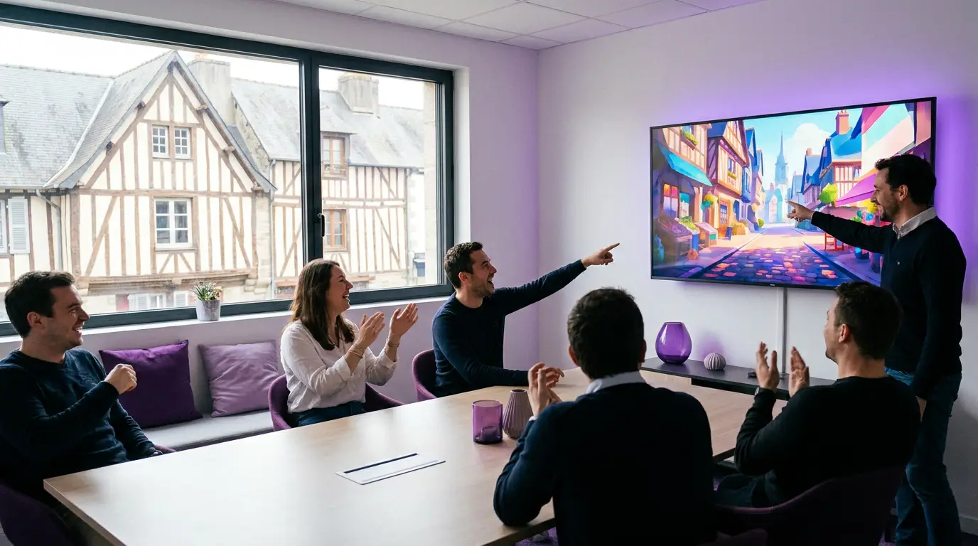 Film d'événement produit par IA à Rennes, sans captation caméra, par Externam Studio