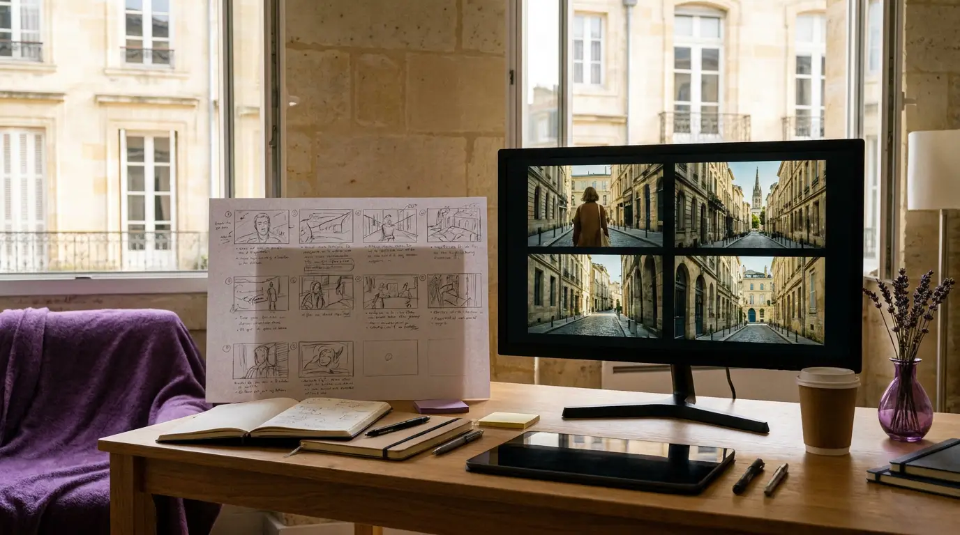 Film institutionnel généré par IA à Bordeaux, sans tournage, par Externam Studio