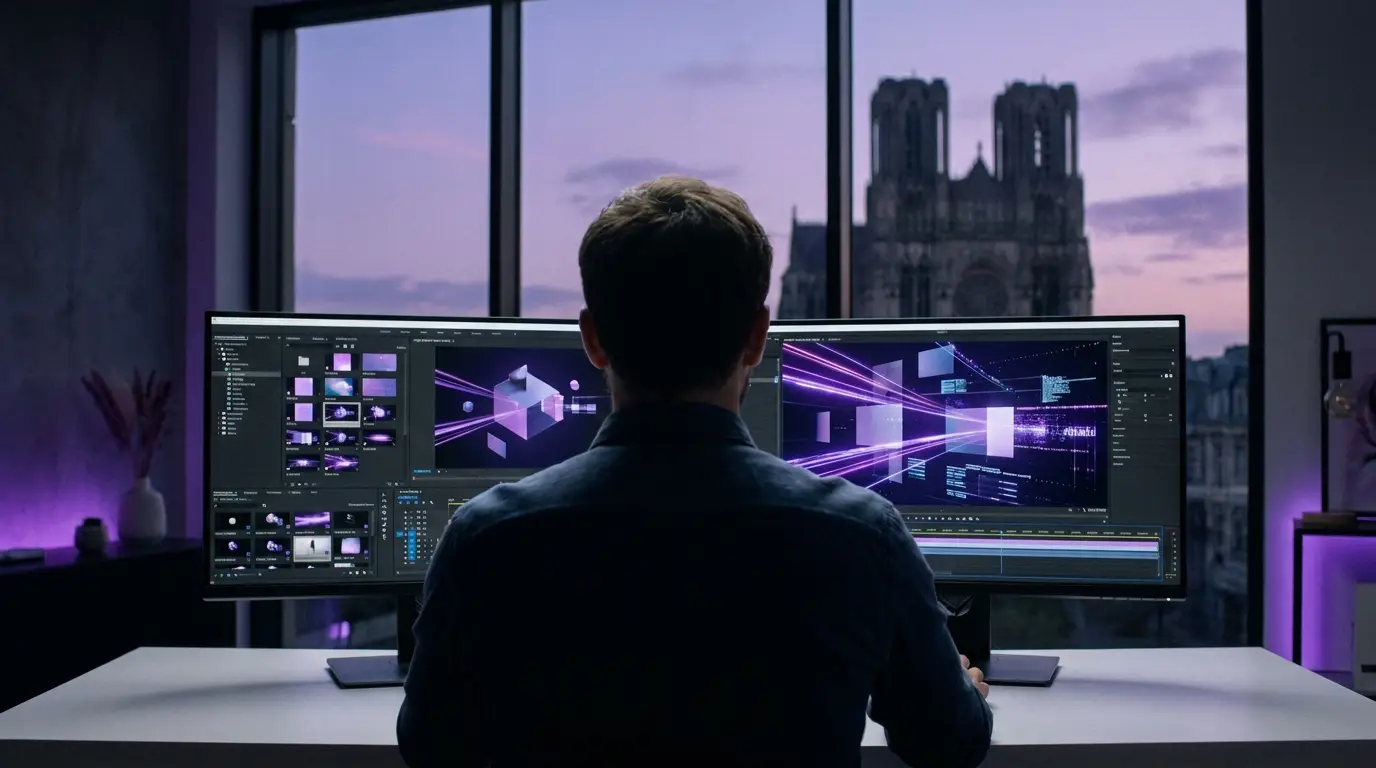 Film institutionnel généré par IA à Reims, sans tournage, par Externam Studio