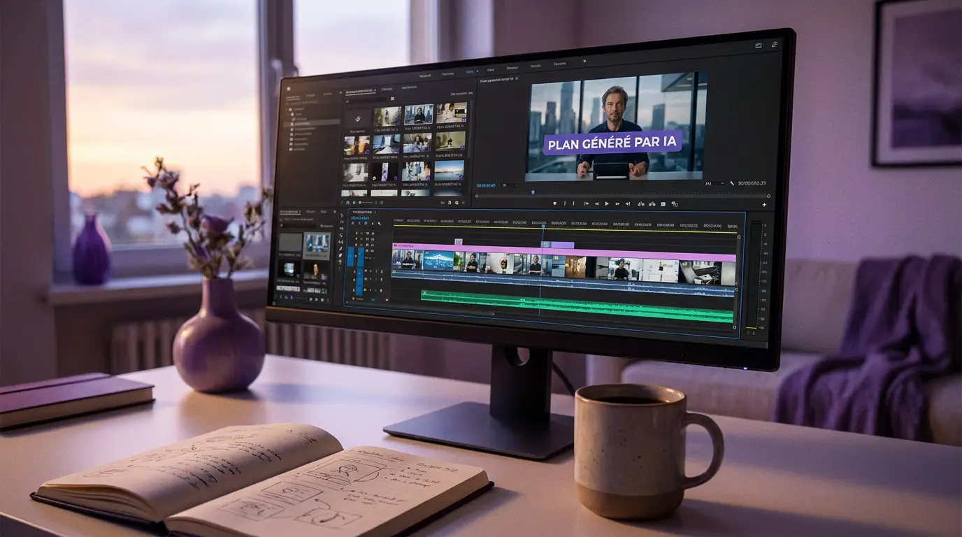 Vidéo d'entreprise générée par IA, sans tournage, par Externam Studio