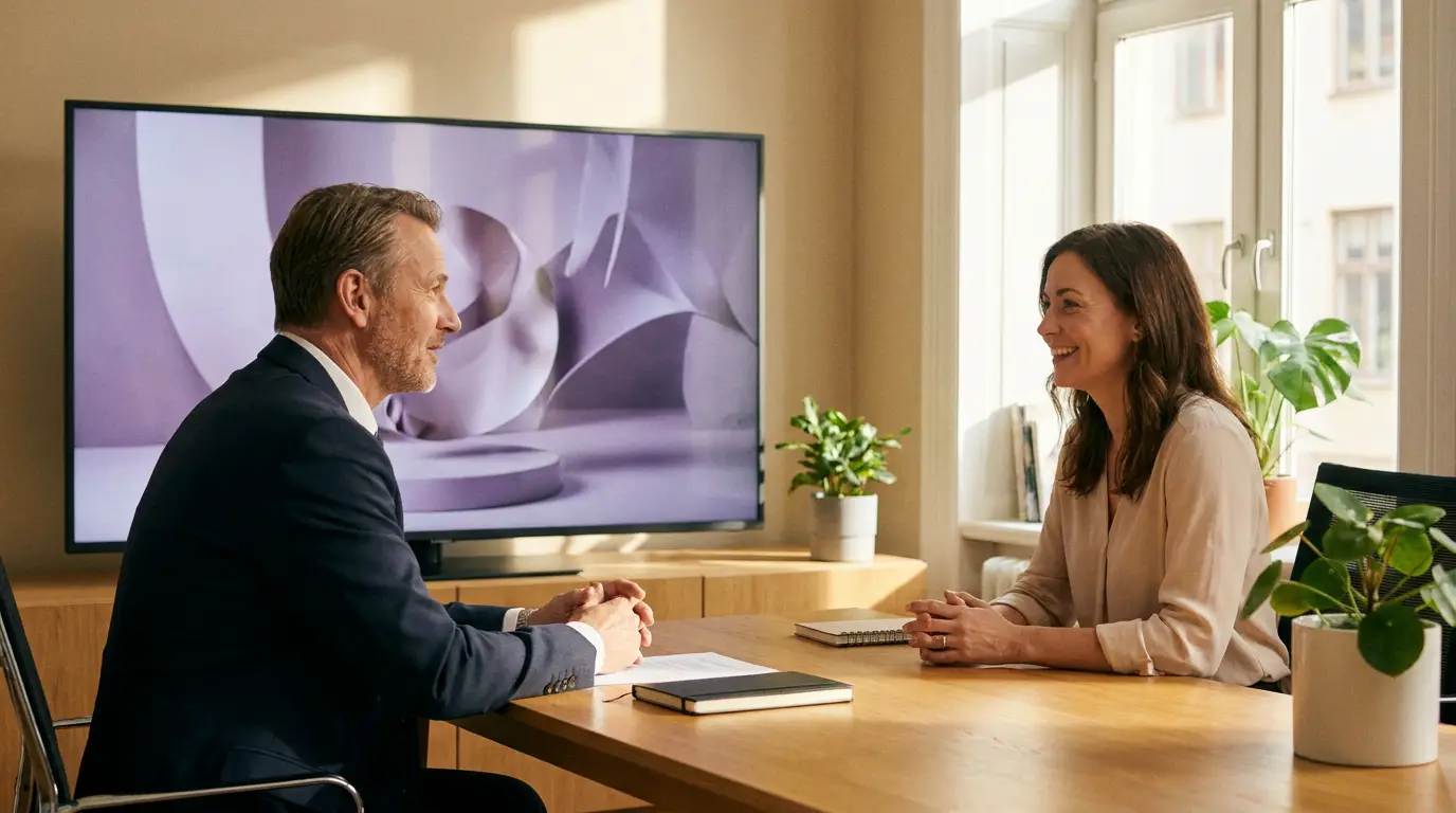 Vidéo d'entreprise générée par IA, sans tournage, par Externam Studio