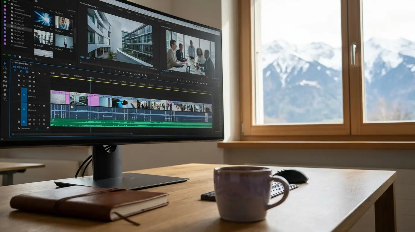 Vidéo d'entreprise générée par IA à Grenoble, sans tournage, par Externam Studio