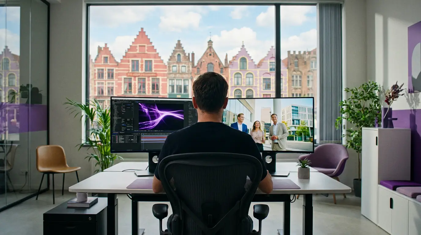 Vidéo d'entreprise générée par IA à Lille, sans tournage, par Externam Studio
